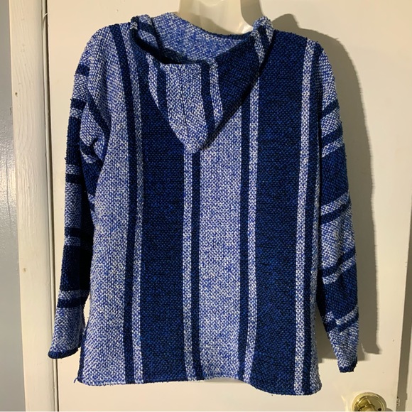 BLUE BAJA JERGA HOODIE SWEATSHIRT PULLOVER - Picture 7 of 9